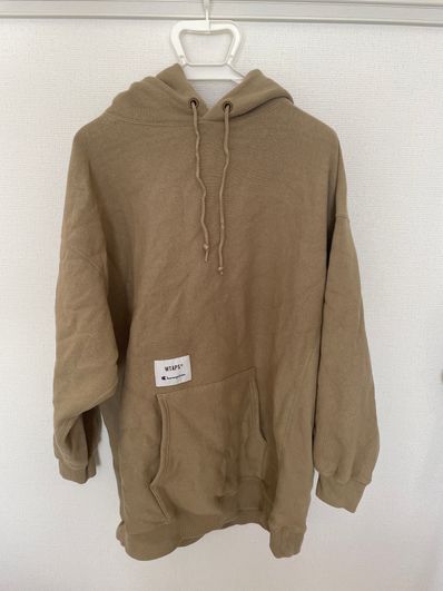 Wtaps ACADEMY / HOODED / COTTON. CHAMPION. REVERSE WEAVE "Beige"(780)