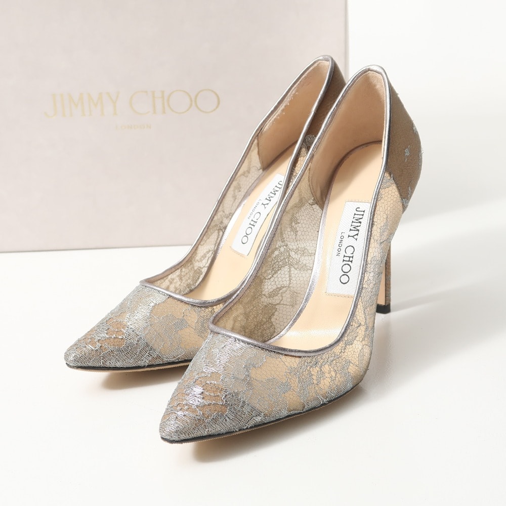 A (未使用に近い)】□美品□JIMMY CHOO ジミーチュウ ROMY100 パンプス