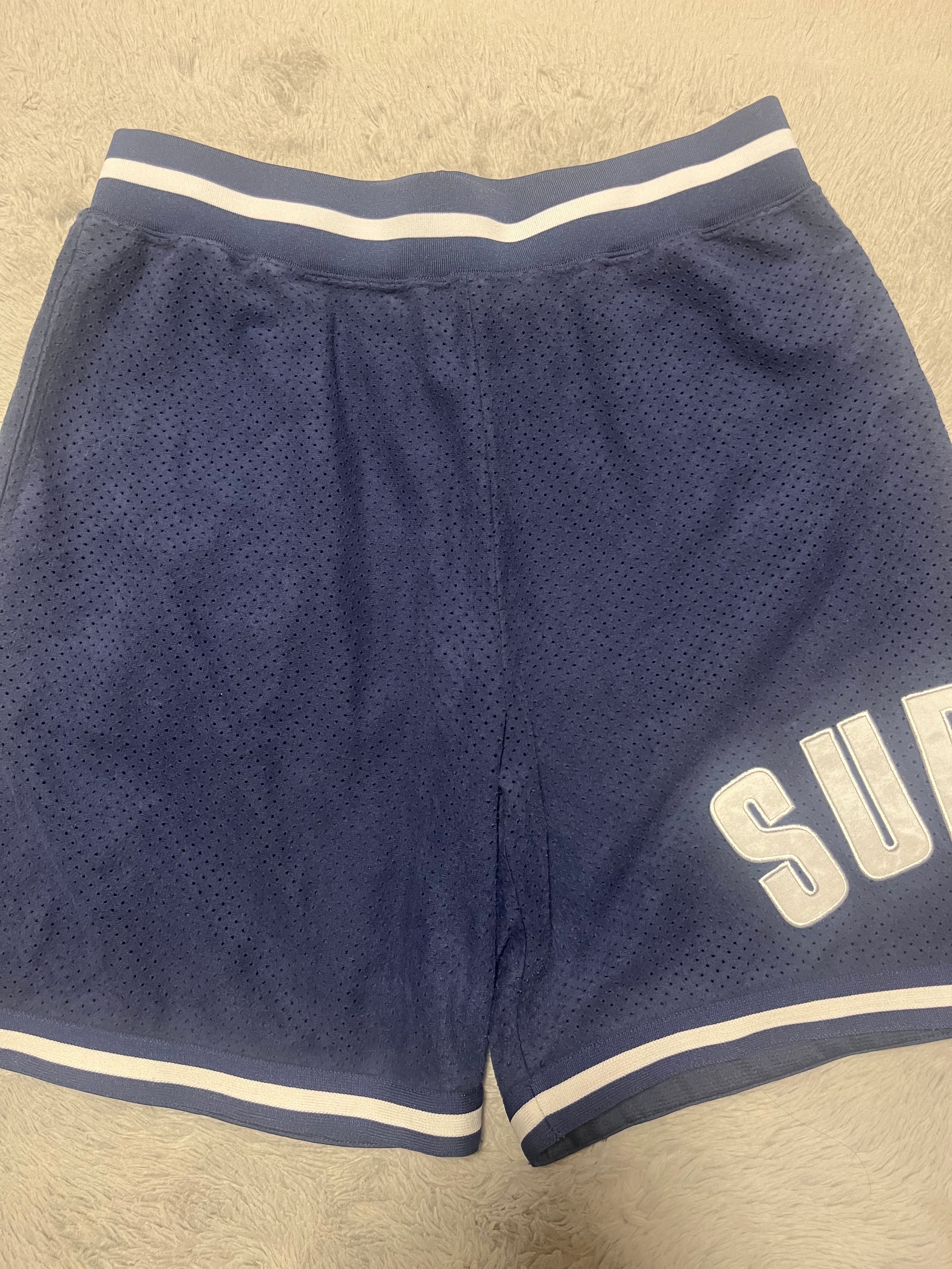 Supreme Ultrasuede Mesh Short "Navy"