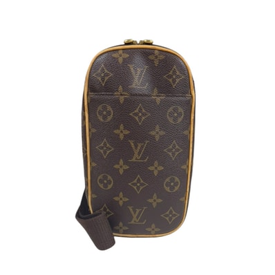 ルイヴィトン ポシェット ガンジュ モノグラム ショルダーバッグ モノグラムキャンバス M51870 ブラウン メンズ LOUIS VUITTON 中古