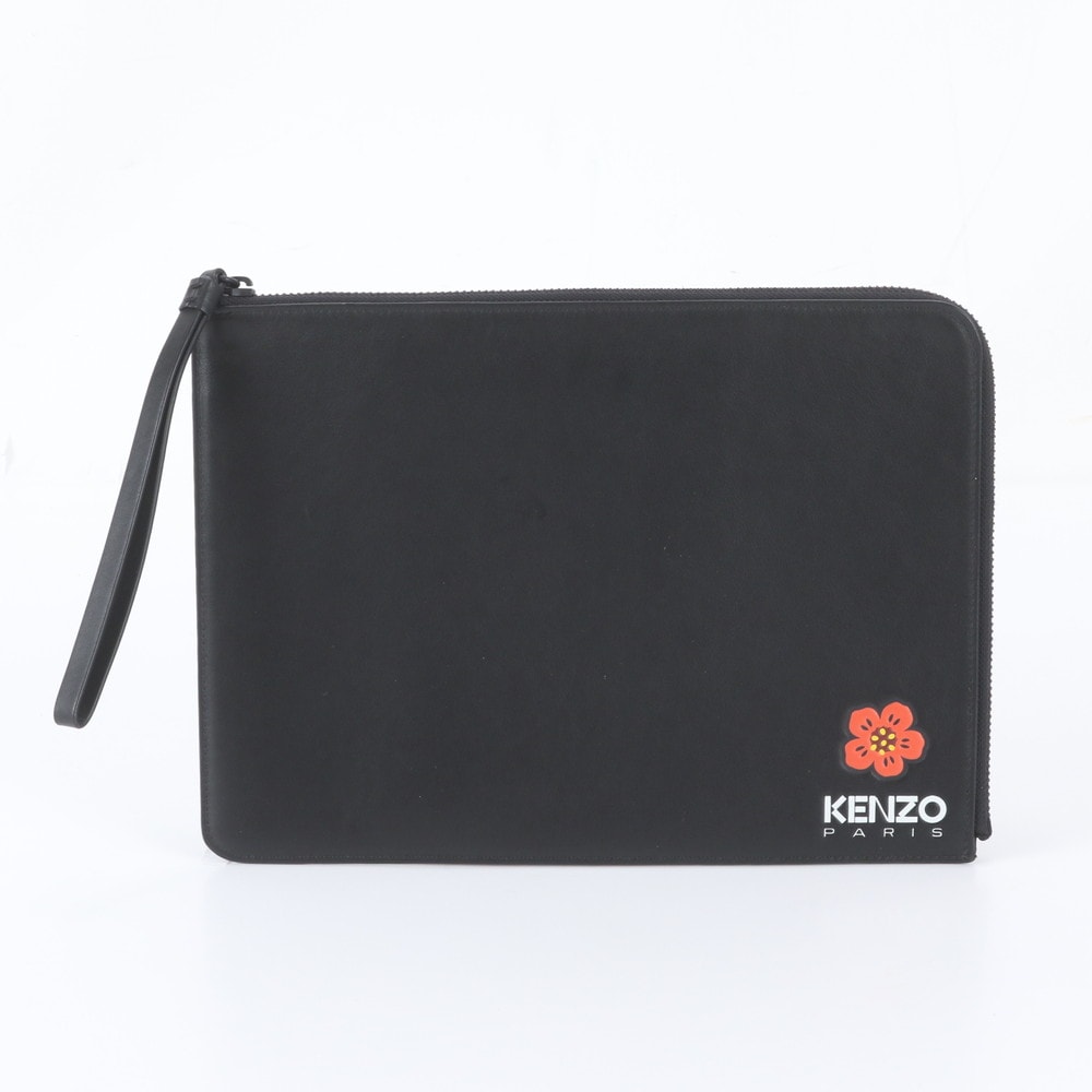 ■極美品 ケンゾー セカンドバッグ レザー