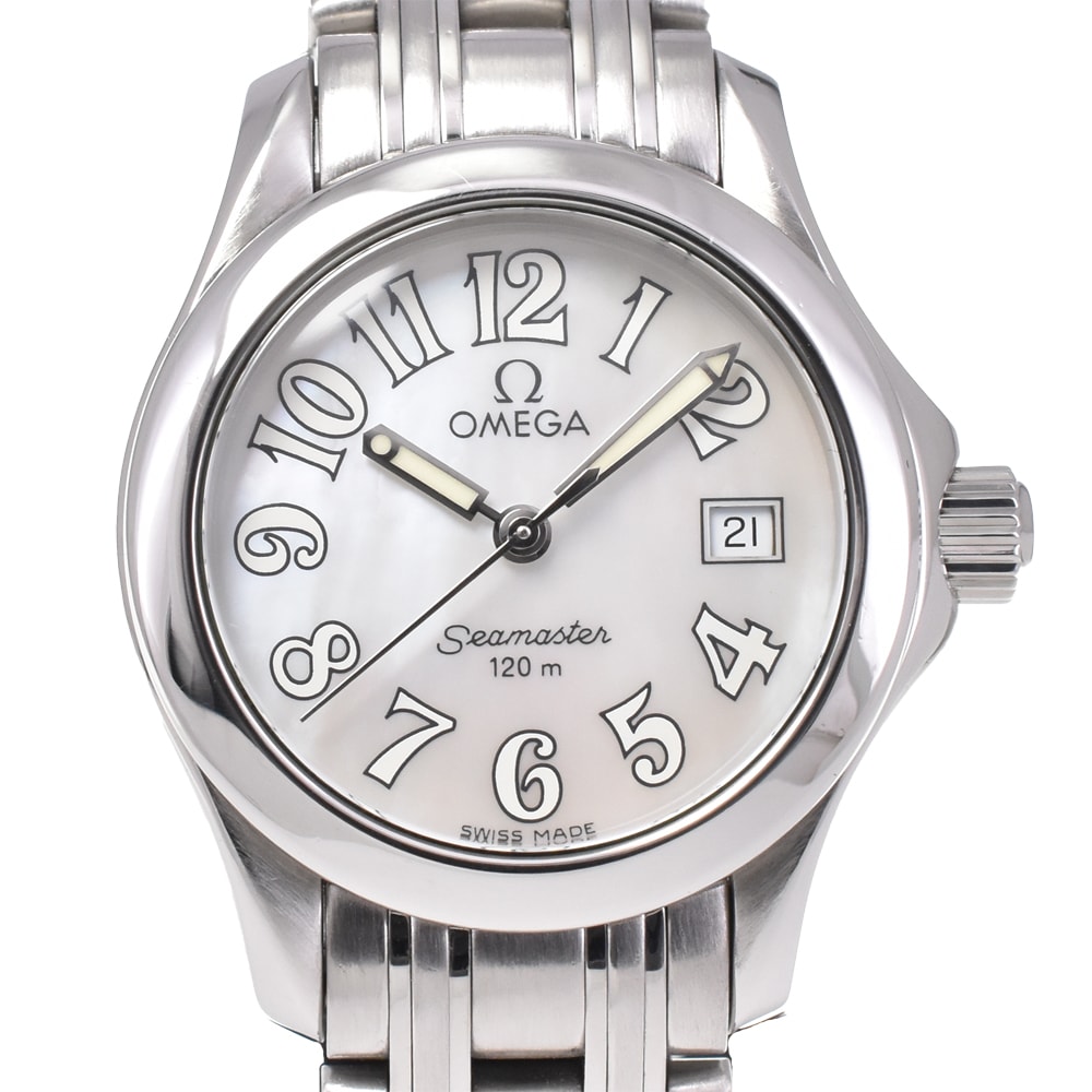 オメガ OMEGA 2581.70 シーマスター 120M デイト クォーツ レディース 良品 I#144685