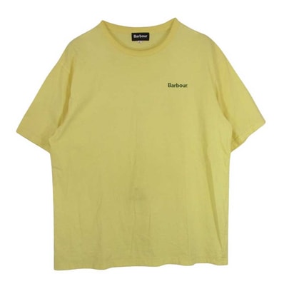 Barbour バブアー Tシャツ 241MTSG005 スモール ロゴ ショートスリーブ 半袖 クルーネック Tシャツ イエロー系 L【中古】