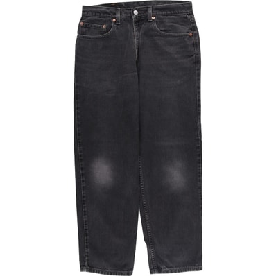 古着 00年代 リーバイス Levi's 550 RELAXED FIT ブラックデニム テーパードデニムパンツ メンズw31相当/eaa418550