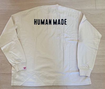 HUMAN MADE HENLEY NECK LONG-T "White"