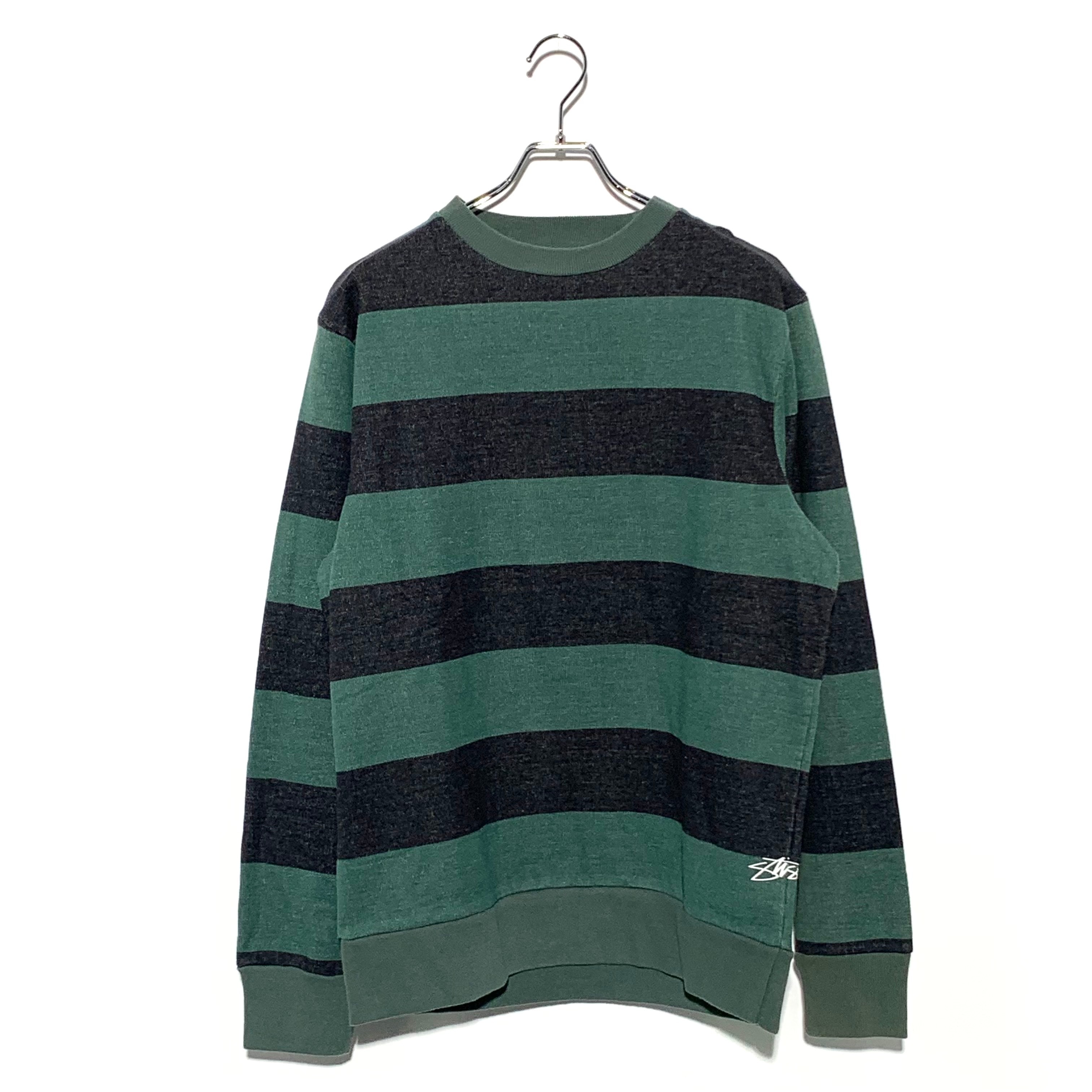 STUSSY BORDER SWEAT TRAINER Green/Black