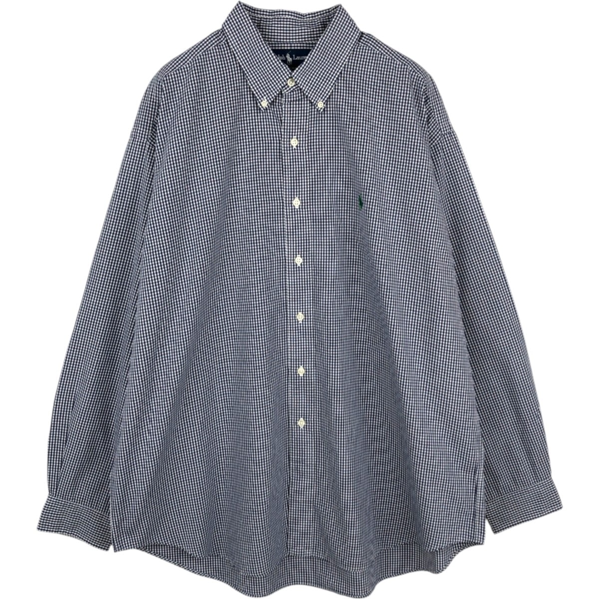 古着 ラルフローレン Ralph Lauren BLAKE ギンガムチェック 長袖 ボタンダウンチェックシャツ メンズXL相当 ボタンダウン/eaa678090