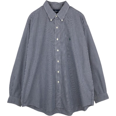 古着 ラルフローレン Ralph Lauren BLAKE ギンガムチェック 長袖 ボタンダウンチェックシャツ メンズXL相当 ボタンダウン/eaa678090