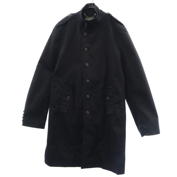 ZARA MAN ザラマン スタンドカラー コート L ブラック