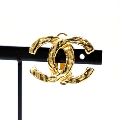 CHANEL シャネル ヴィンテージ イヤリング 93P 片耳 CCロゴ ココマーク ロゴ フランス製 ブランド古着【中古】20250901/RA5884