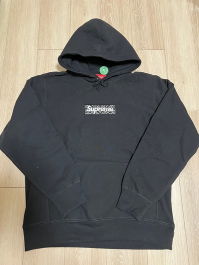 Supreme Bandana Box Logo Hooded Sweatshirt "Black"