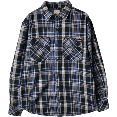 古着 ディッキーズ Dickies 長袖 フランネルチェックシャツ メンズM相当/eaa637670