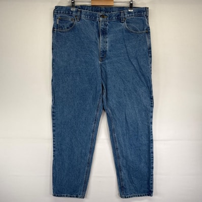 古着 カーハート Carhartt パンツ 5ポケ テーパード 大きいサイズ ジーパン ジーンズ w40×L32 ブルー系 メンズ