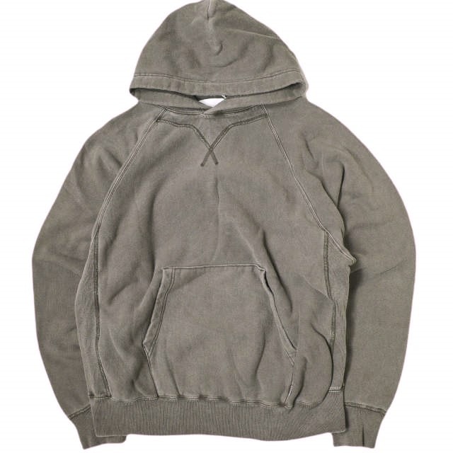 新品 SUGARHILL シュガーヒル 25SS 日本製 PIGMENT DYE HOODIE ピグメントダイフーディー 2541000904 2 DARK PURPLE 裏毛 スウェットプルオーバーパーカー トップス g21918