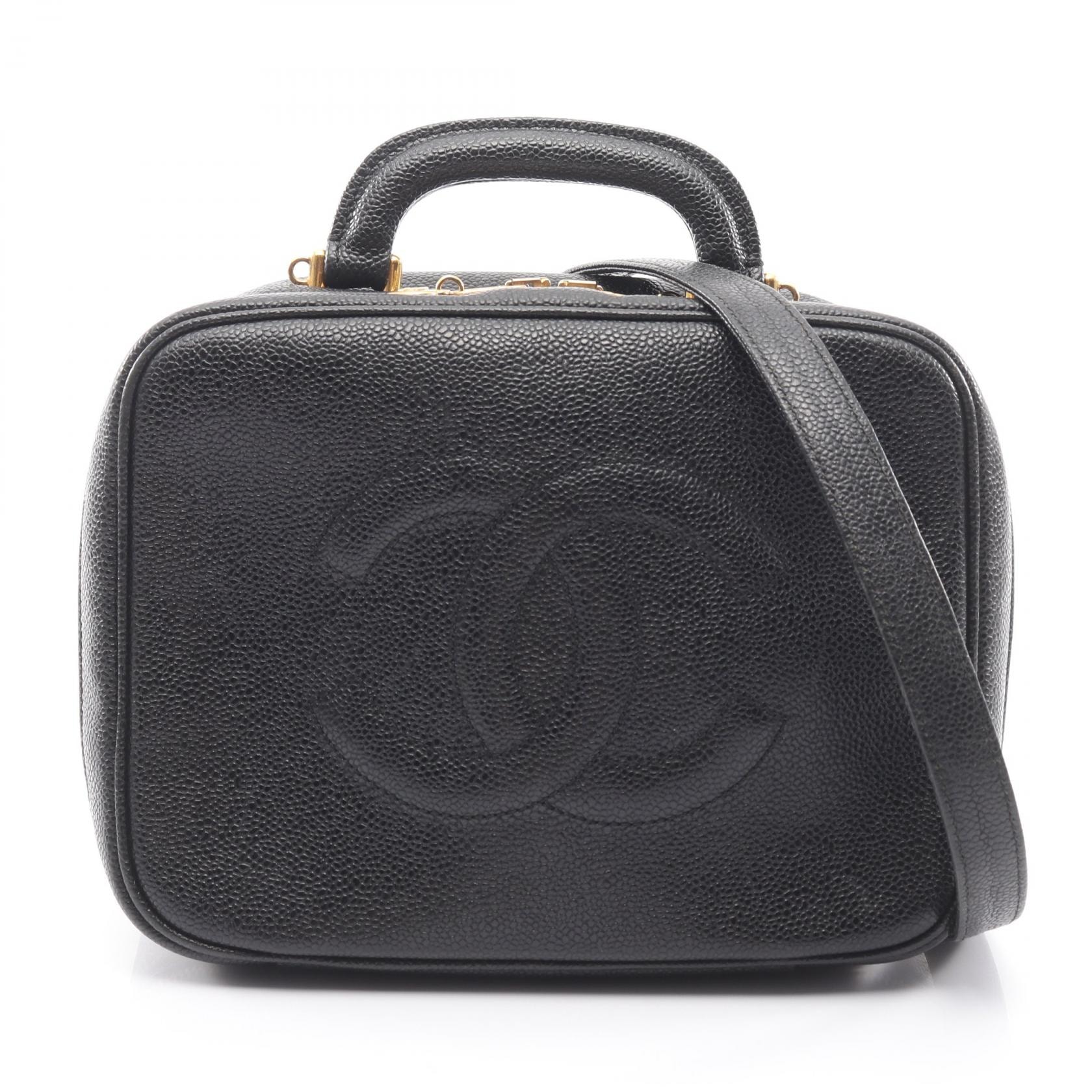 シャネル CHANEL ココマーク 2WAY ハンドバッグ バッグ キャビアスキン(グレインドカーフ) レディース ブラック系 【中古】