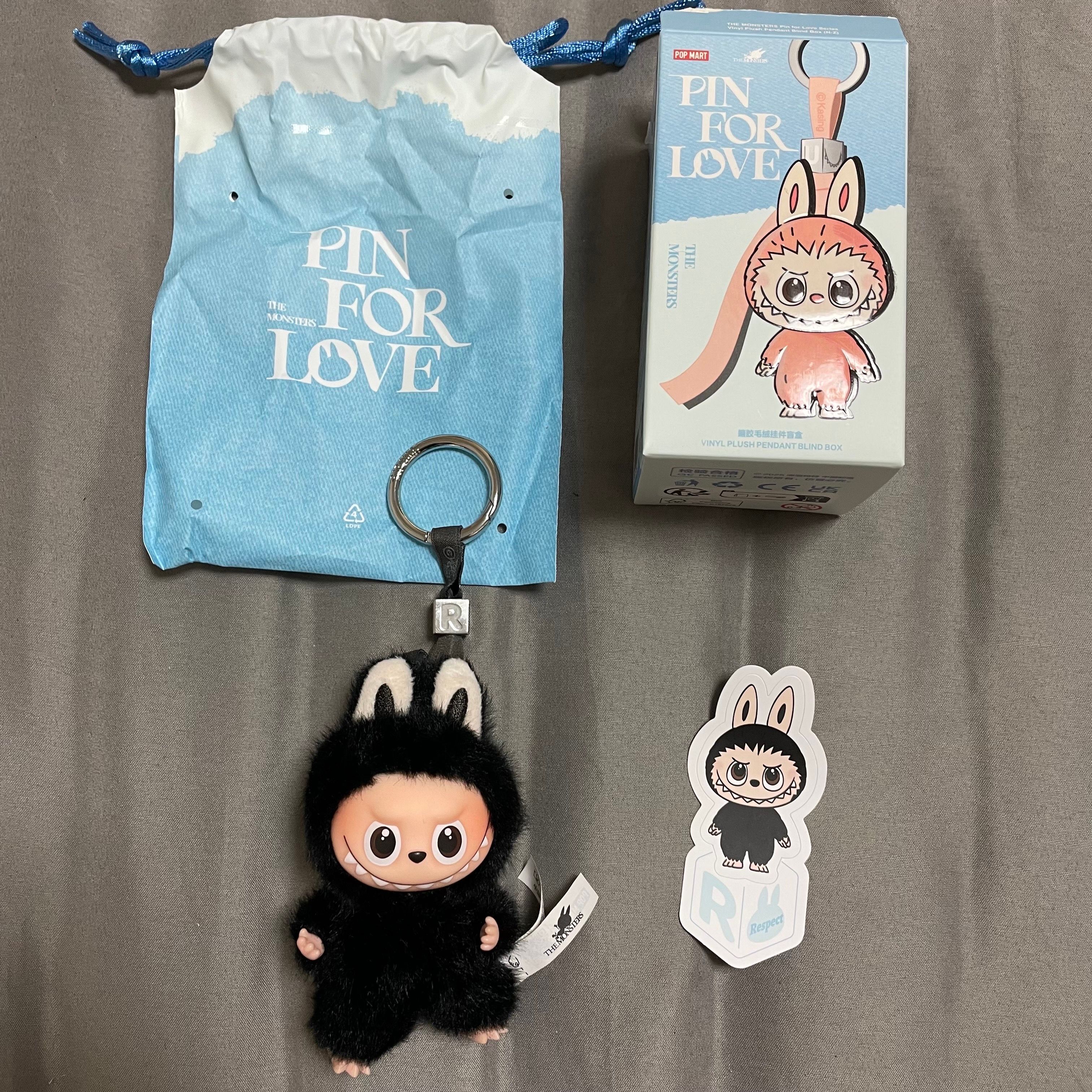 POP MART THE MONSTERS (LABUBU) Pin for Love Series-Vinyl Plush Pendant (N-Z) R