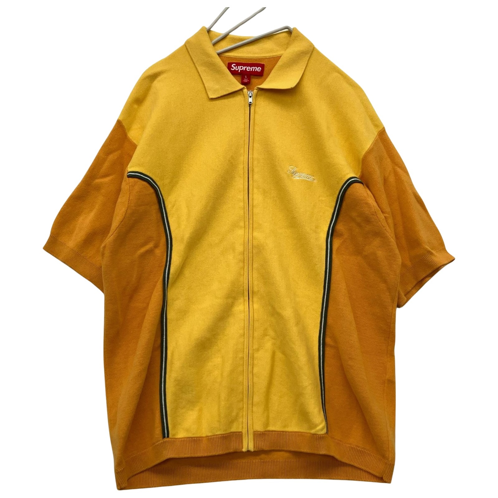 Supreme シュプリーム 23AW Piping Zip Up Polo Sサイズ FW23 イエロー