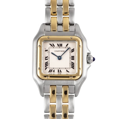 CARTIER カルティエ パンテールSM 2ロウ 84083242 SS/YG【中古】