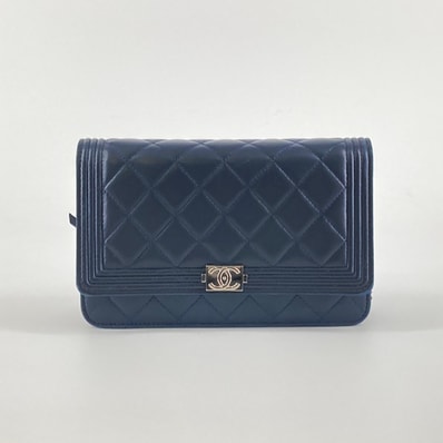CHANEL(シャネル) ボーイシャネル チェーンウォレット 20番台 A80287 ショルダーバッグ ブラック