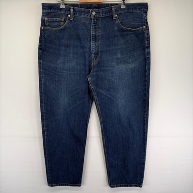 古着 リーバイス Levi's デニム パンツ 5ポケット テーパード ジッパーフライ 大きいサイズ 550 w42 L30 ブルー系 メンズ
