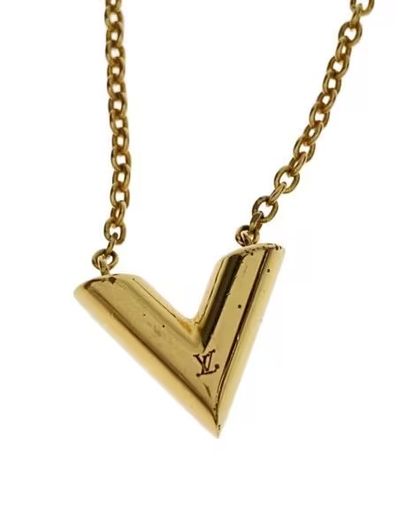 Louis Vuitton Essential V Necklace "Gold"