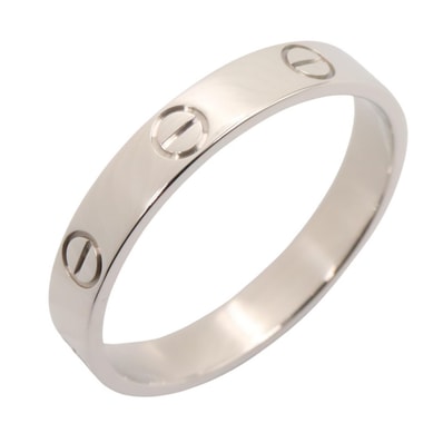 カルティエ CARTIER ミニラブ リング リング・指輪 ジュエリー K18WG(ホワイトゴールド) メンズ レディース シルバー系 【中古】