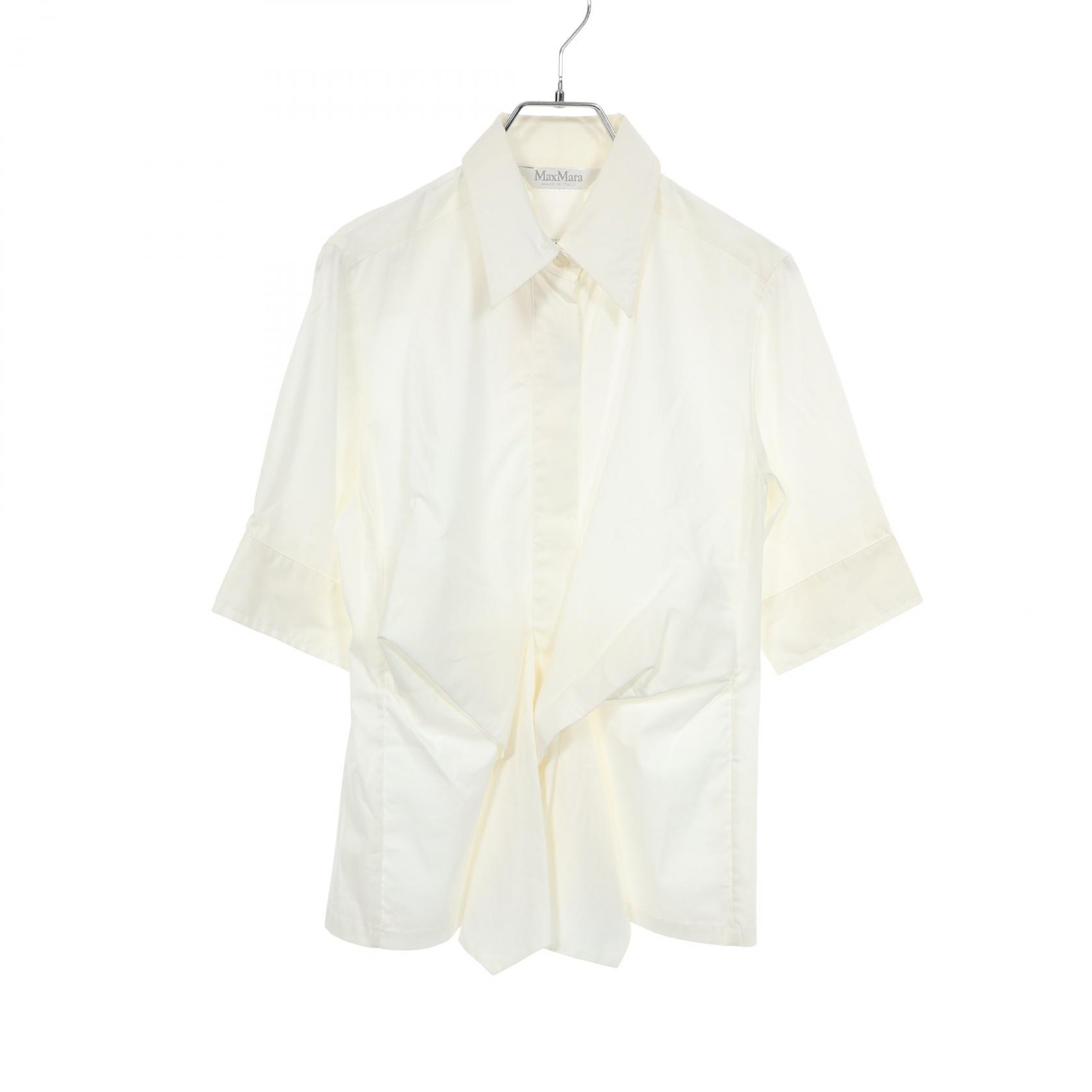 マックスマーラ MAX MARA シャツ ブラウス 衣料品 トップス コットン レディース ホワイト系 【中古】