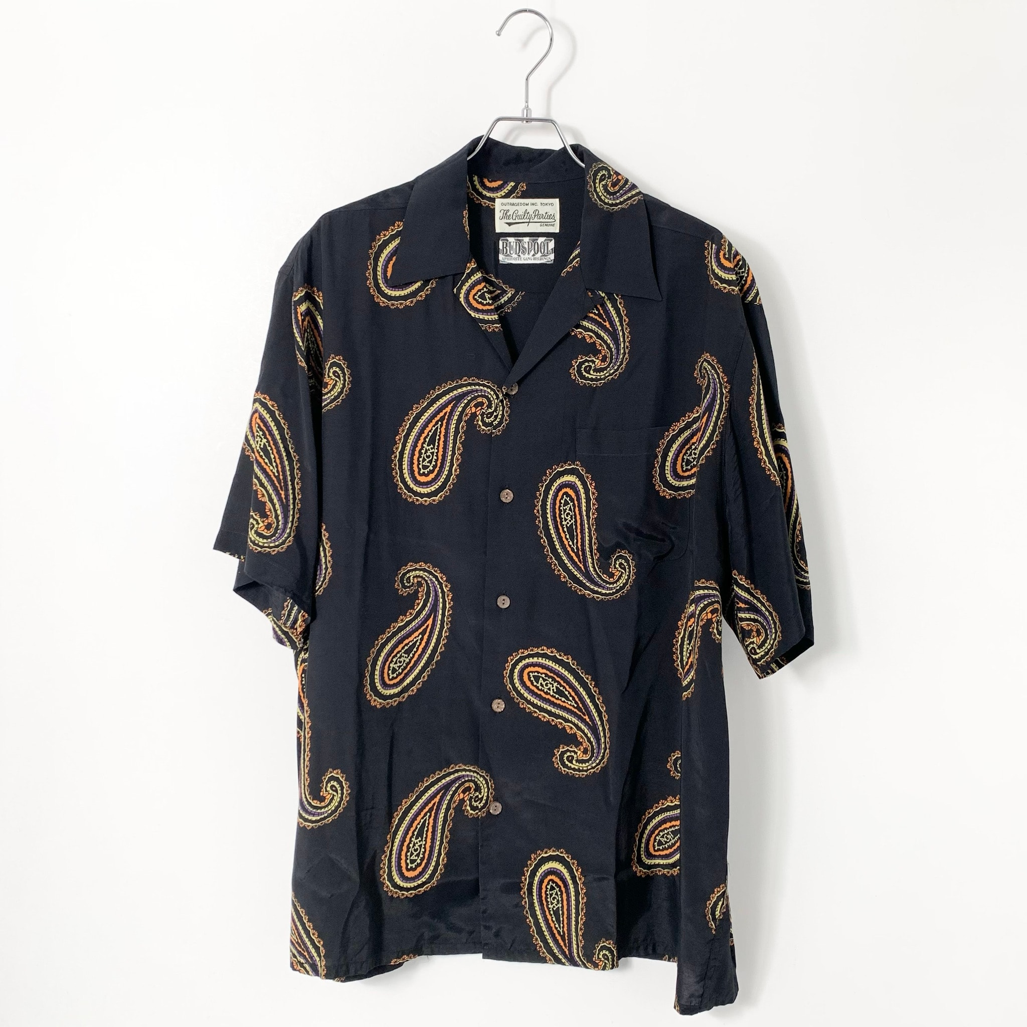 NAMEDARUMA X WACKO MARIA ALOHA SHIRT PAISLEY "Black"