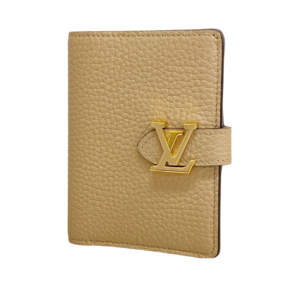 【6dc2286】ルイヴィトン 財布 トリヨン LVヴェルティカルウォレットコンパクト M82198 ガレ【中古】レディース