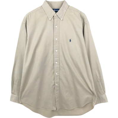 古着 ラルフローレン Ralph Lauren BLAKE 長袖 ボタンダウンシャツ メンズL相当/eaa661006