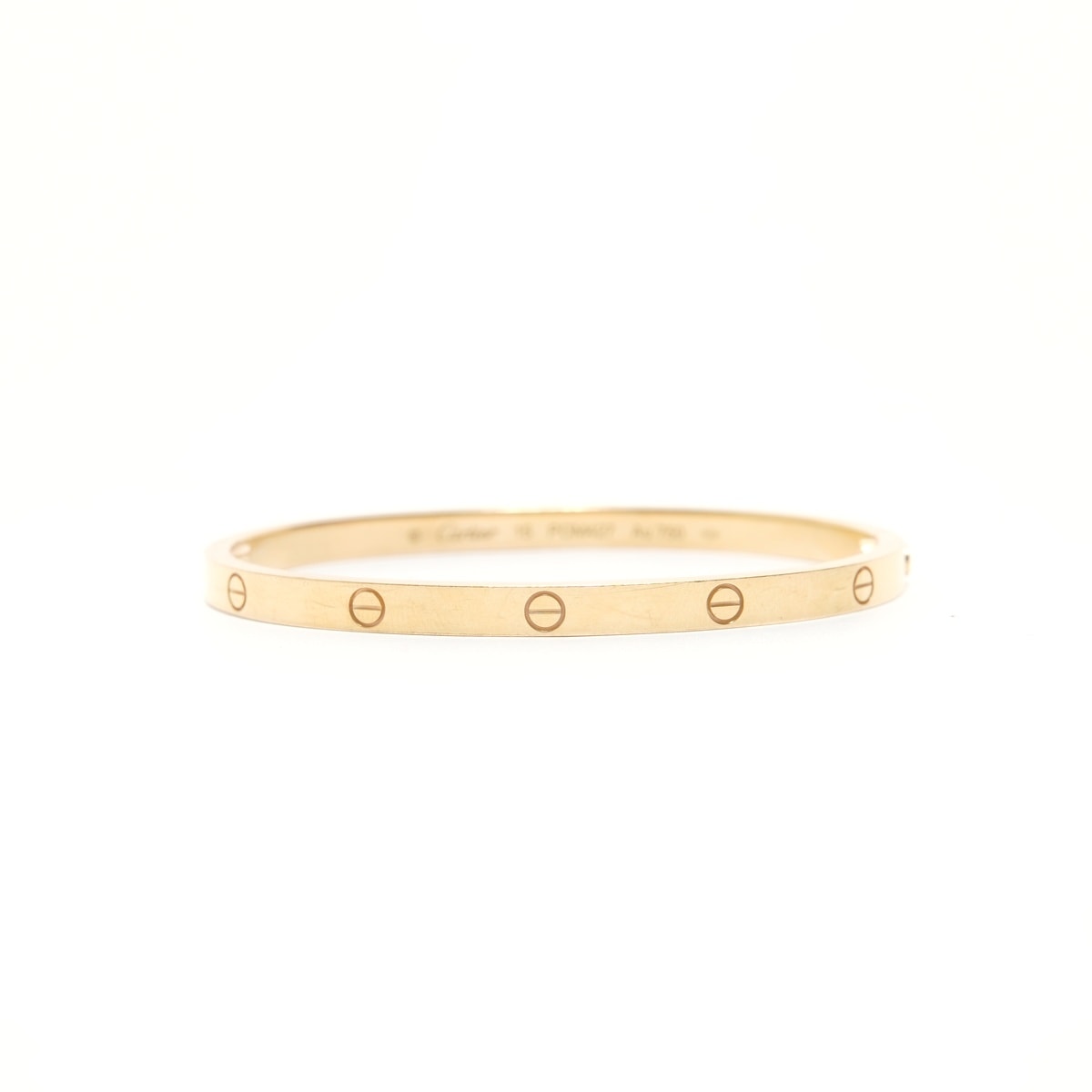 カルティエ CARTIER ラブブレス Au750 イエローゴールド  表記サイズ:15 ブレスレット【中古】