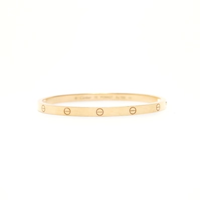 カルティエ CARTIER ラブブレス Au750 イエローゴールド 表記サイズ:15 ブレスレット【中古】