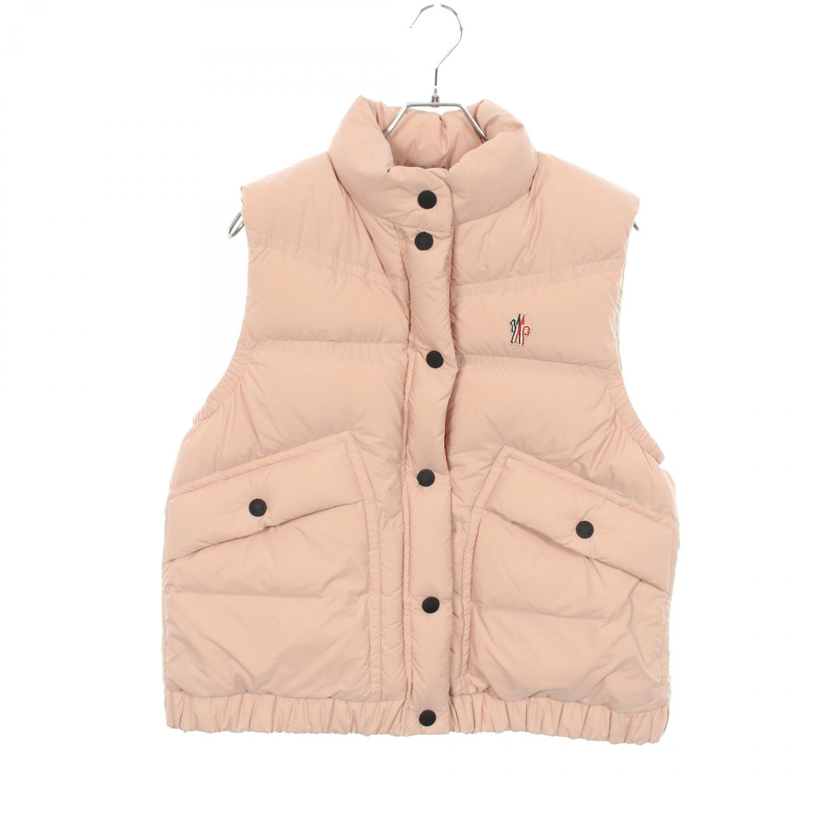モンクレールグルノーブル MONCLER GRENOBLE BAISE GILET ダウンベスト 衣料品 アウター ナイロン レディース ピンク系 1A00042 【中古】