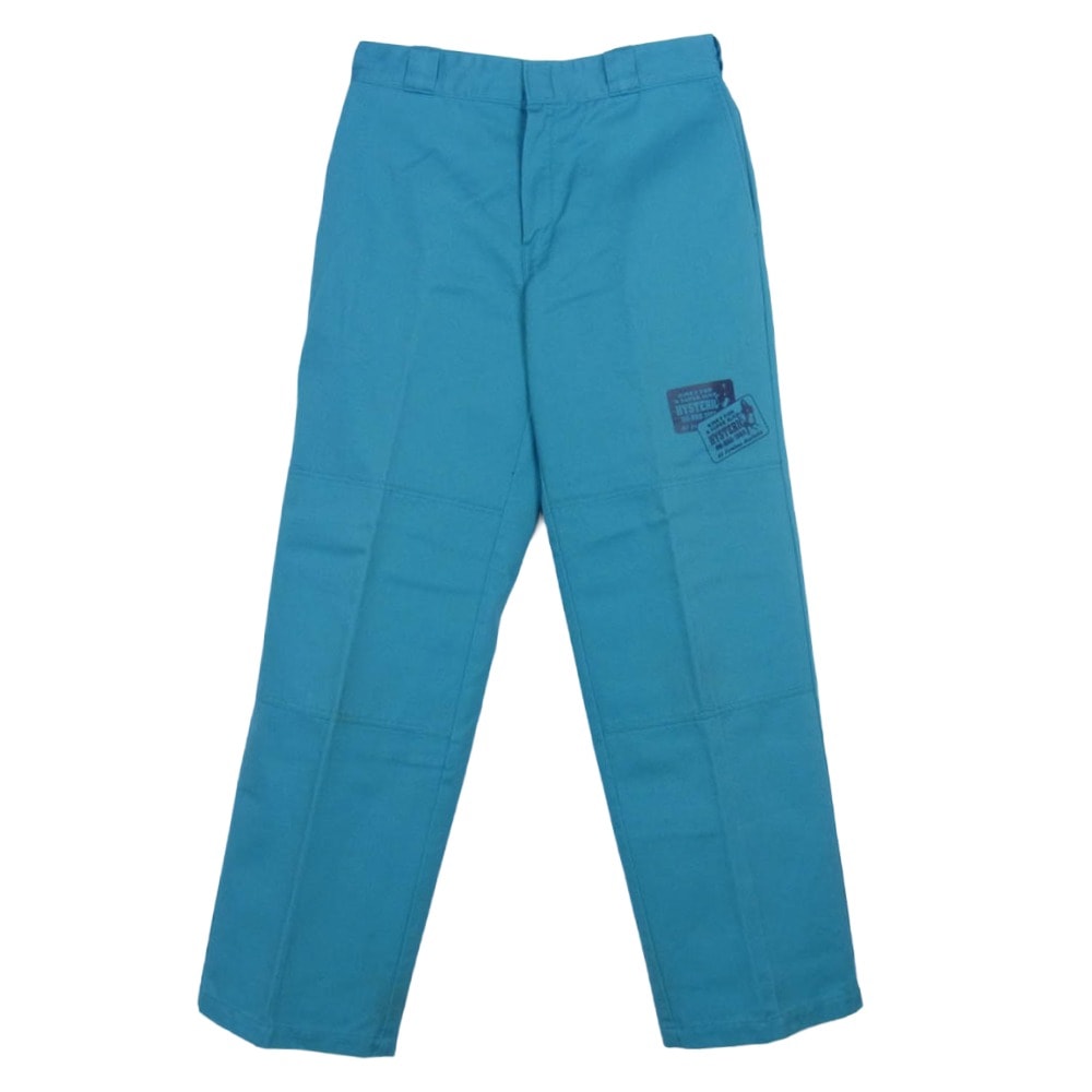 HYSTERIC GLAMOUR ヒステリックグラマー パンツ 23SS 02231AP01 Dickies ディッキーズ HG KINKY CARD ダブルニー ワーク パンツ ライトブルー系【中古】
