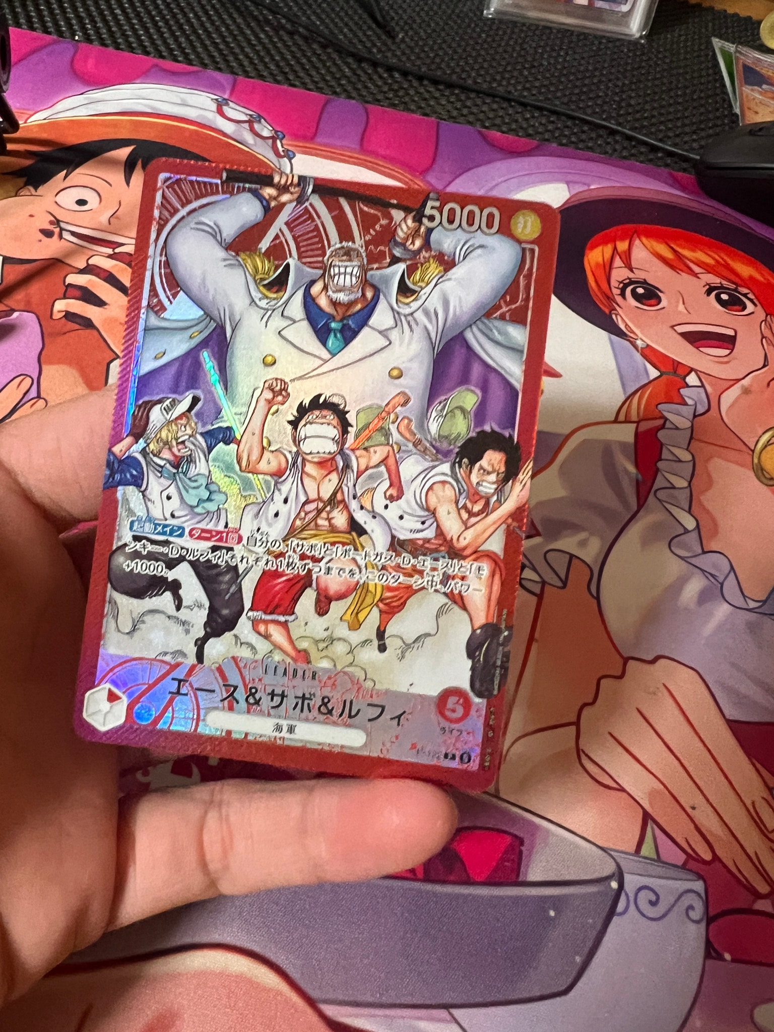 エース&サボ&ルフィ P [P-122](スタートデッキ「週刊少年ジャンプ 2026年4・5合併特大号応募者全員サービス エース&サボ&ルフィ」)