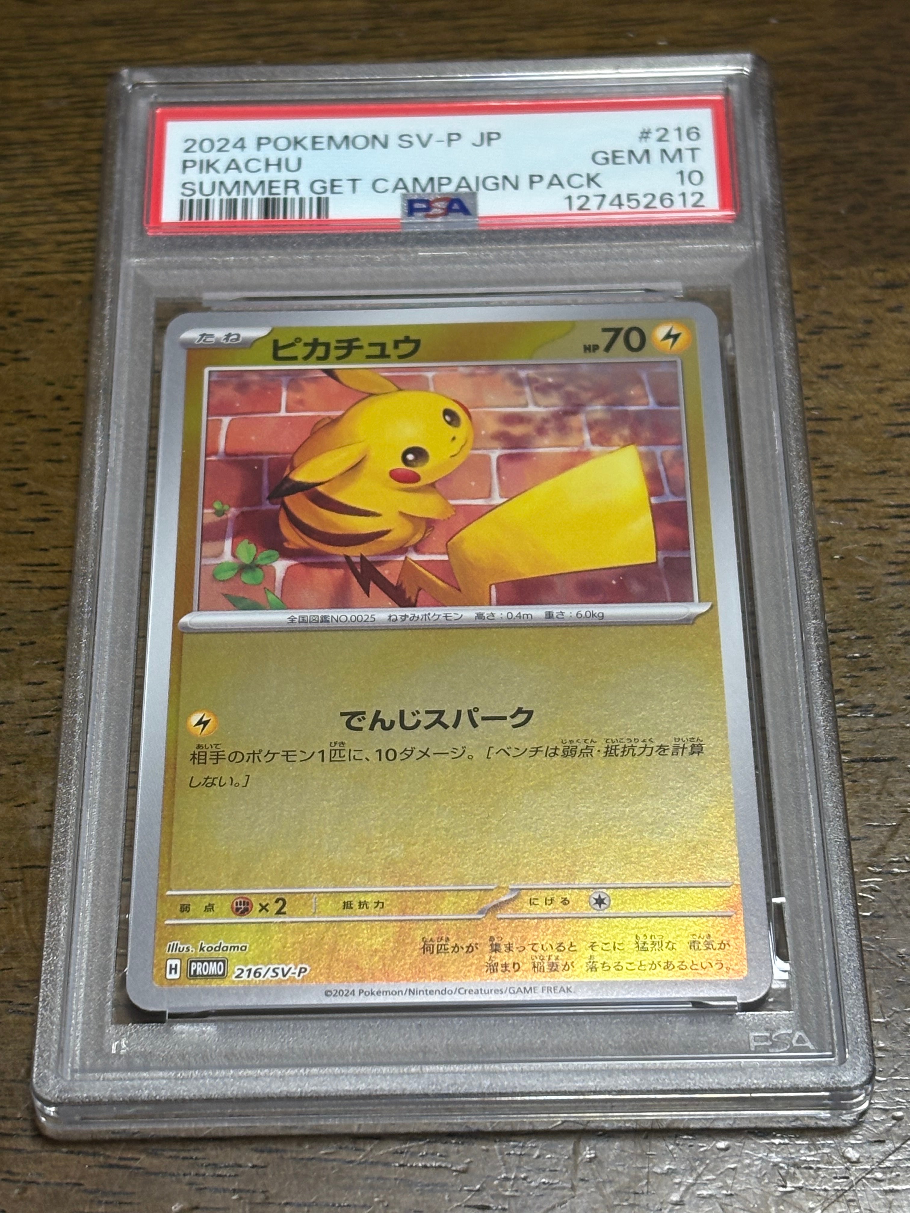 ピカチュウ P [SV-P 216](プロモカードパック「ポケカの夏がキタ!プロモカードGetキャンペーン!」)