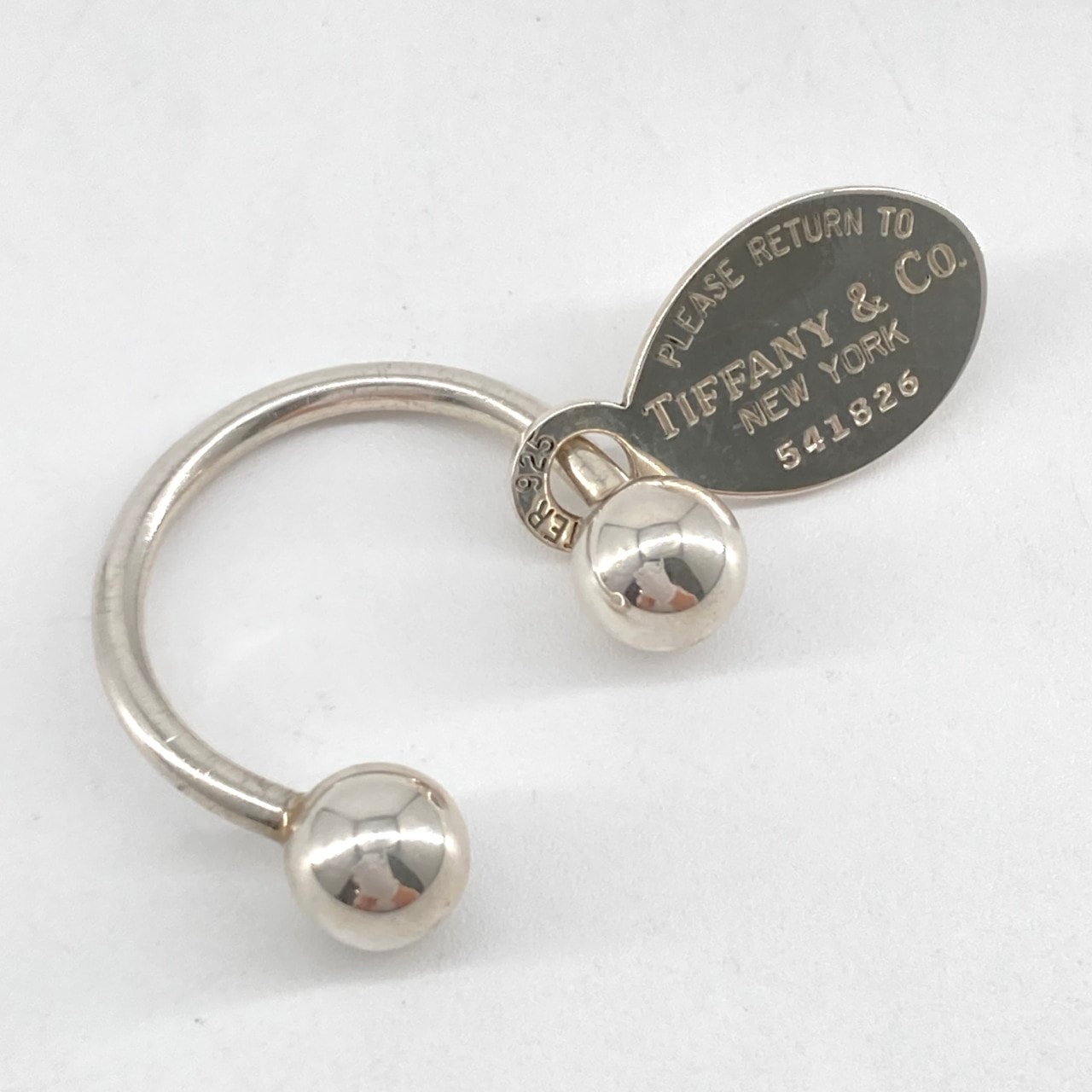 TIFFANY&Co.(ティファニー) リターントゥ オーバルタグ Ag925 キーリング シルバー