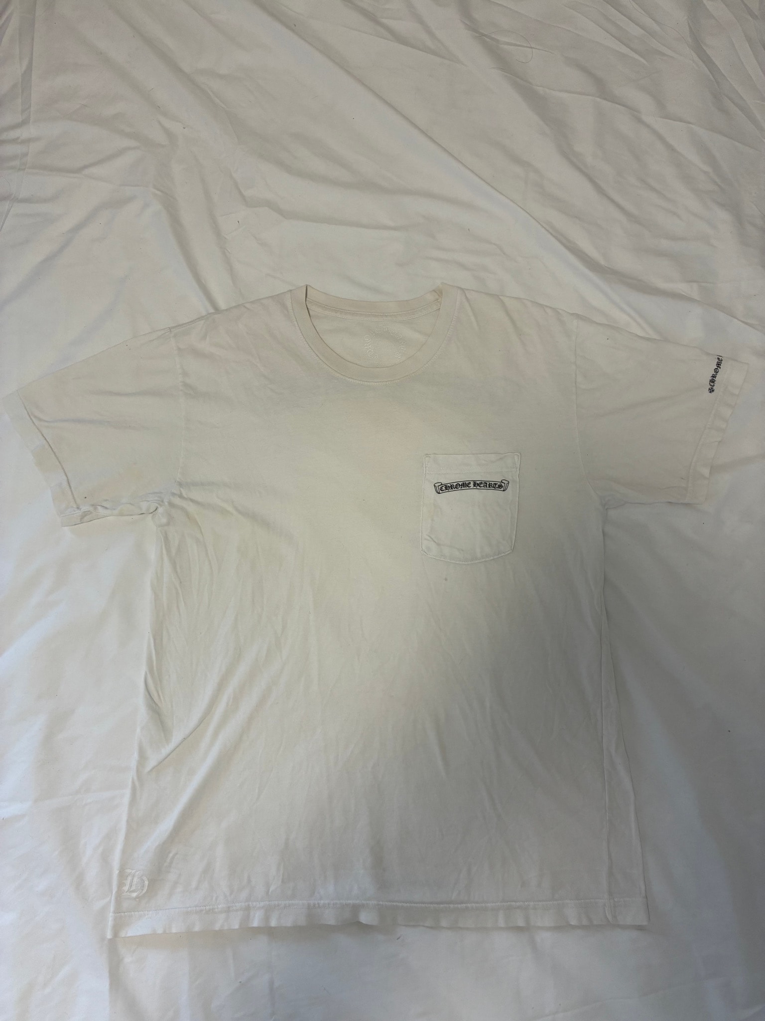 Chrome Hearts Scroll Logo T-shirt "White"