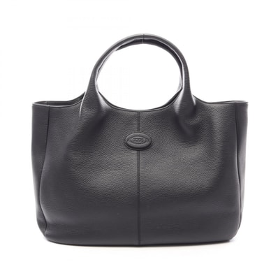 トッズ TOD'S ALH SHOPPING PICCOLA トートバッグ バッグ レザー レディース ブラック系 【中古】