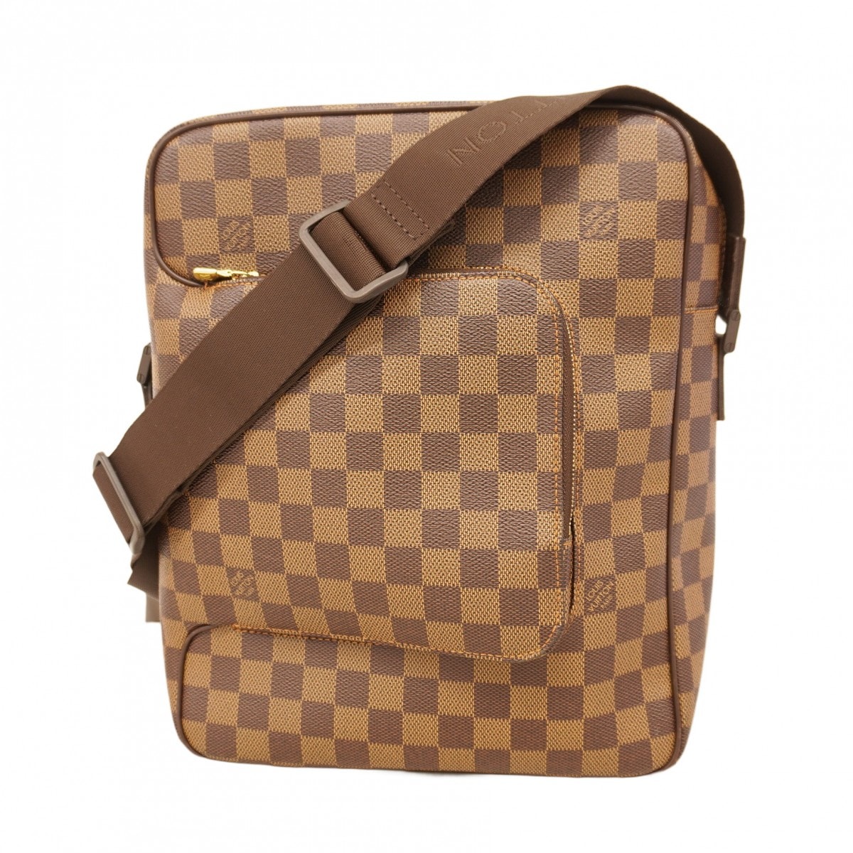 【6cd4746】ルイヴィトン ショルダーバッグ ダミエ オラフMM N41441 エベヌ【中古】レディース