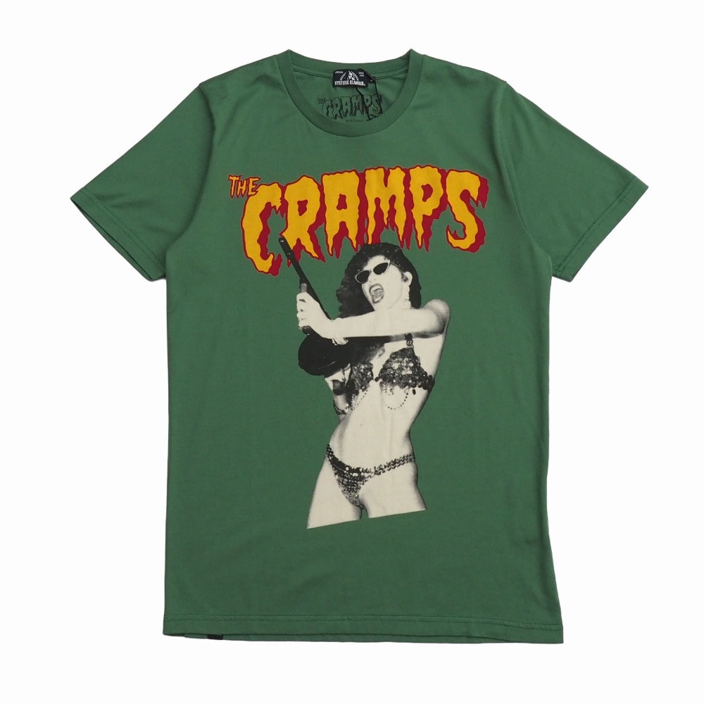 ■未使用品■HYSTERIC GLAMOUR ヒステリックグラマー THE CRAMPSコラボレーションTシャツ 半袖Tシャツ サイズS クルーネック グラフィック プリント 20261009/RB1280