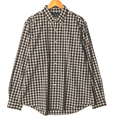 古着 ラルフローレン Ralph Lauren CUSTOM FIT 長袖 ボタンダウンチェックシャツ メンズXL相当/eaa575414