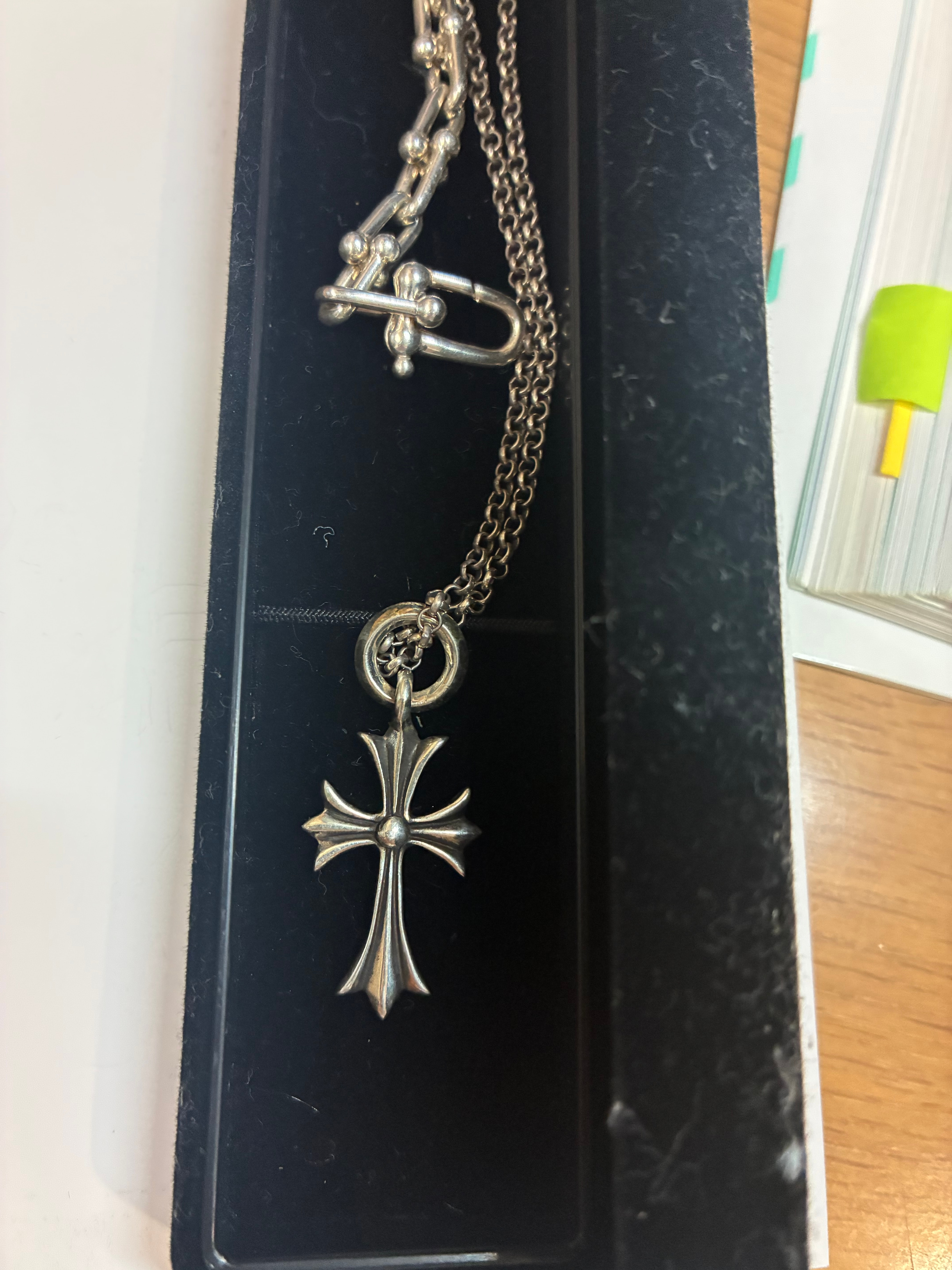 Chrome Hearts Tiny CH Cross Charm "Silver"