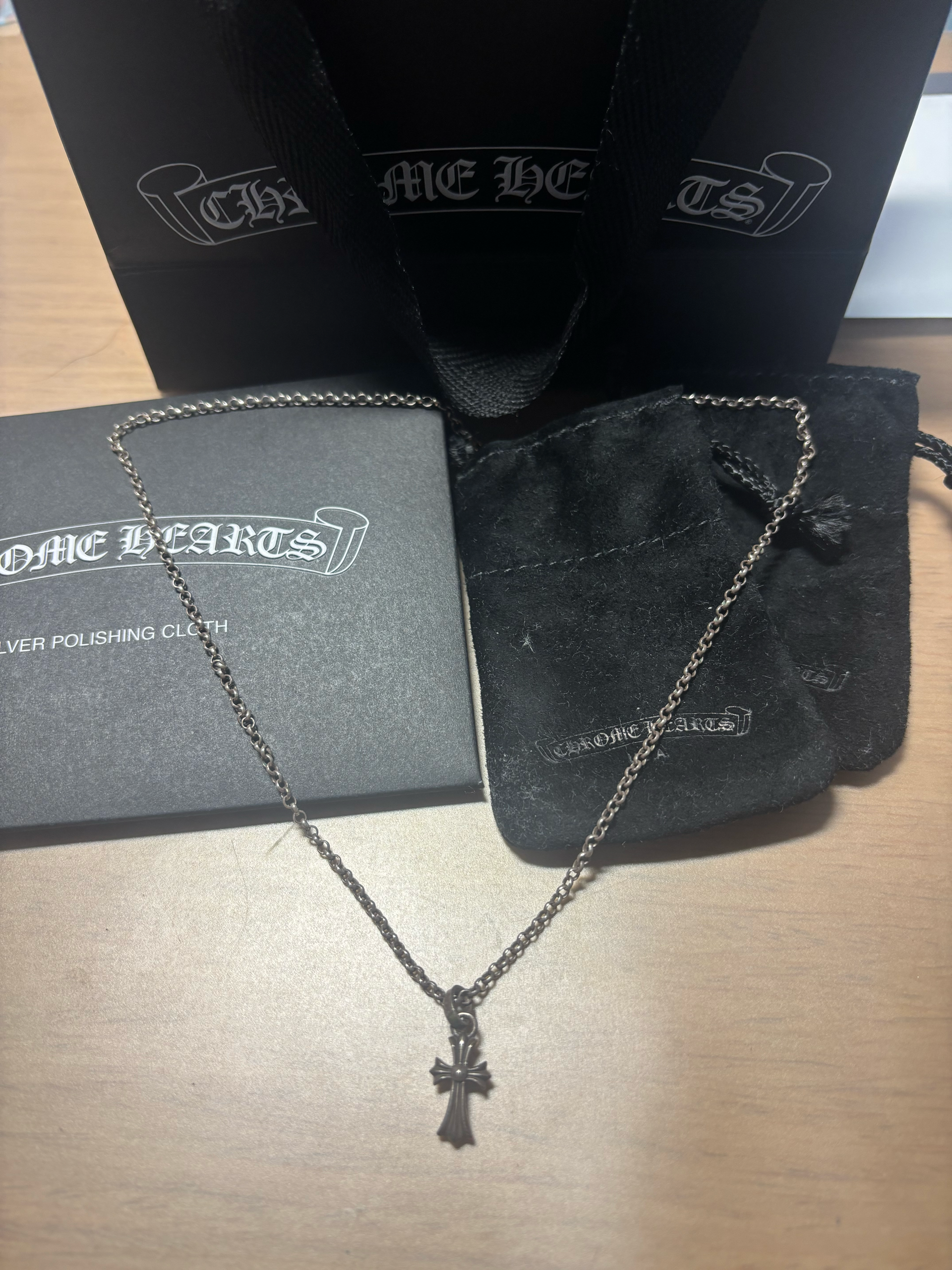 Chrome Hearts Cross Baby Fat Charm "Silver"