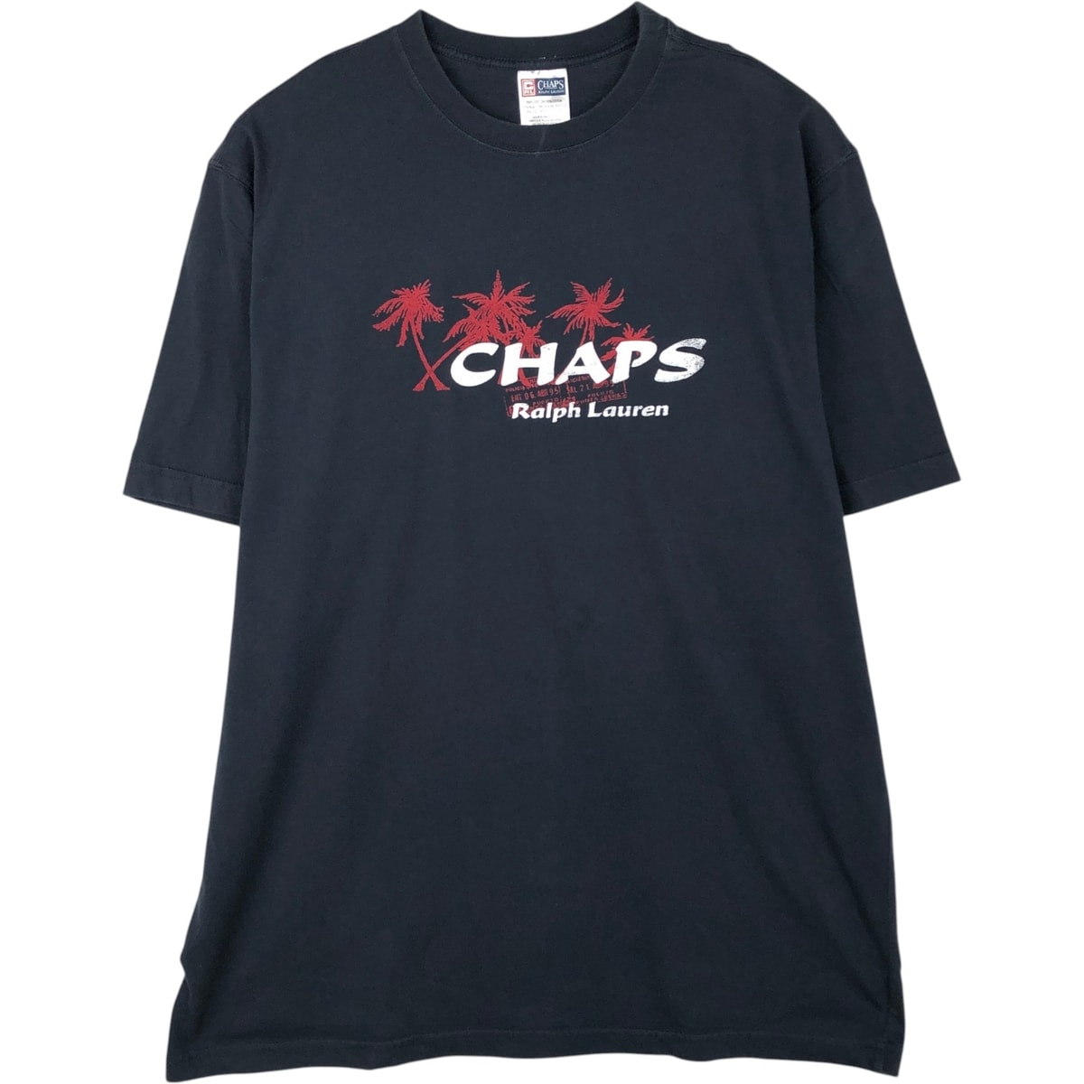 古着 ラルフローレン Ralph Lauren CHAPS チャップス 半袖 ロゴTシャツ メンズL相当/eaa621670