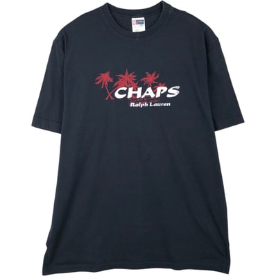 古着 ラルフローレン Ralph Lauren CHAPS チャップス 半袖 ロゴTシャツ メンズL相当/eaa621670