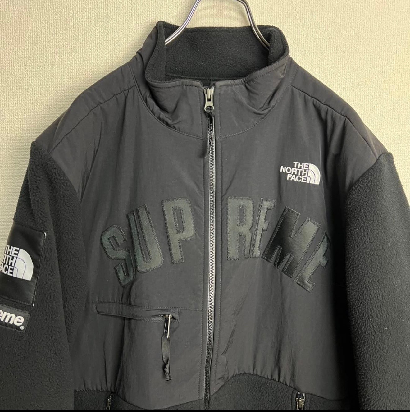 Supreme x The North Face Arc Logo Denali Fleece Jacket "Black"