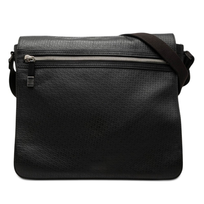 ディオール ディオール オム ショルダーバッグ メッセンジャーバッグ ブラック レザー メンズ Dior 【中古】