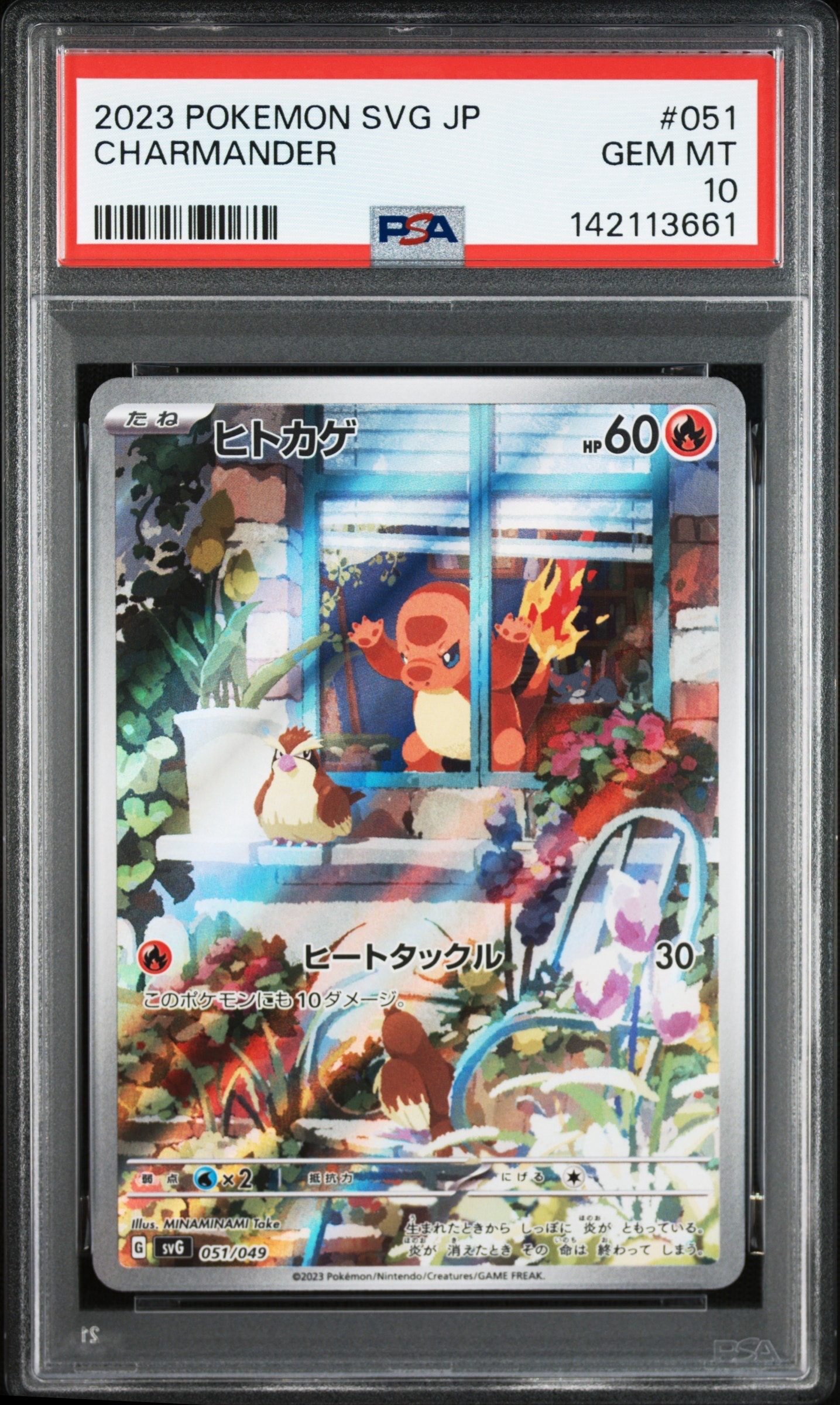 ヒトカゲ :フルイラスト [SVG 051/049](スペシャルデッキセットex「フシギバナ・リザードン・カメックス」)