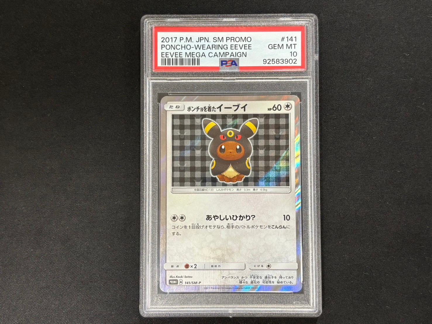 ポンチョを着たイーブイ: プロモ[SM-P 141](プロモーションカード「SM-P」)